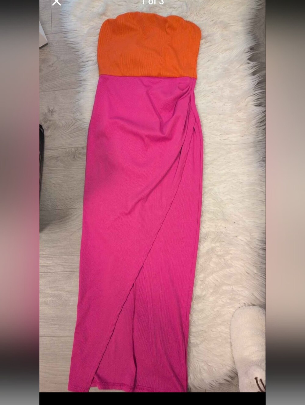SHEIN Hot Pink Wrap Maxi Skirt